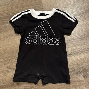 Babies Adidas Black and White Infant Romper